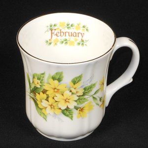 Coffee mug. Duchess UK February Flowers. Fine bone china